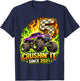 Birthday Monster Truck 5 Year Old Boys 5th Party Born 2021 T-Shirt - T-Shirt | Navy