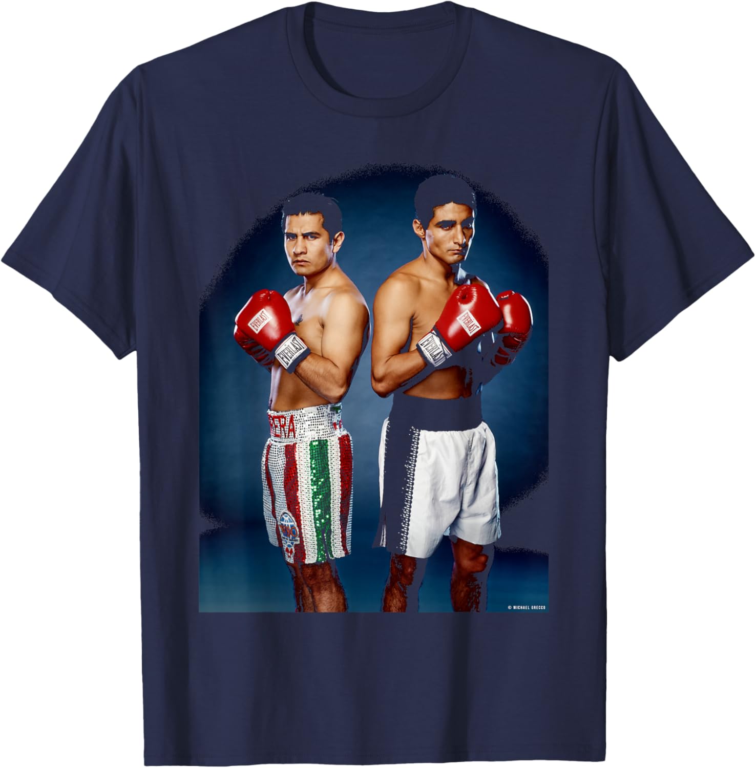 Boxers Erik Morales & Antonio Barrera Marco Michael Grecco T-Shirt - T-Shirt | Navy
