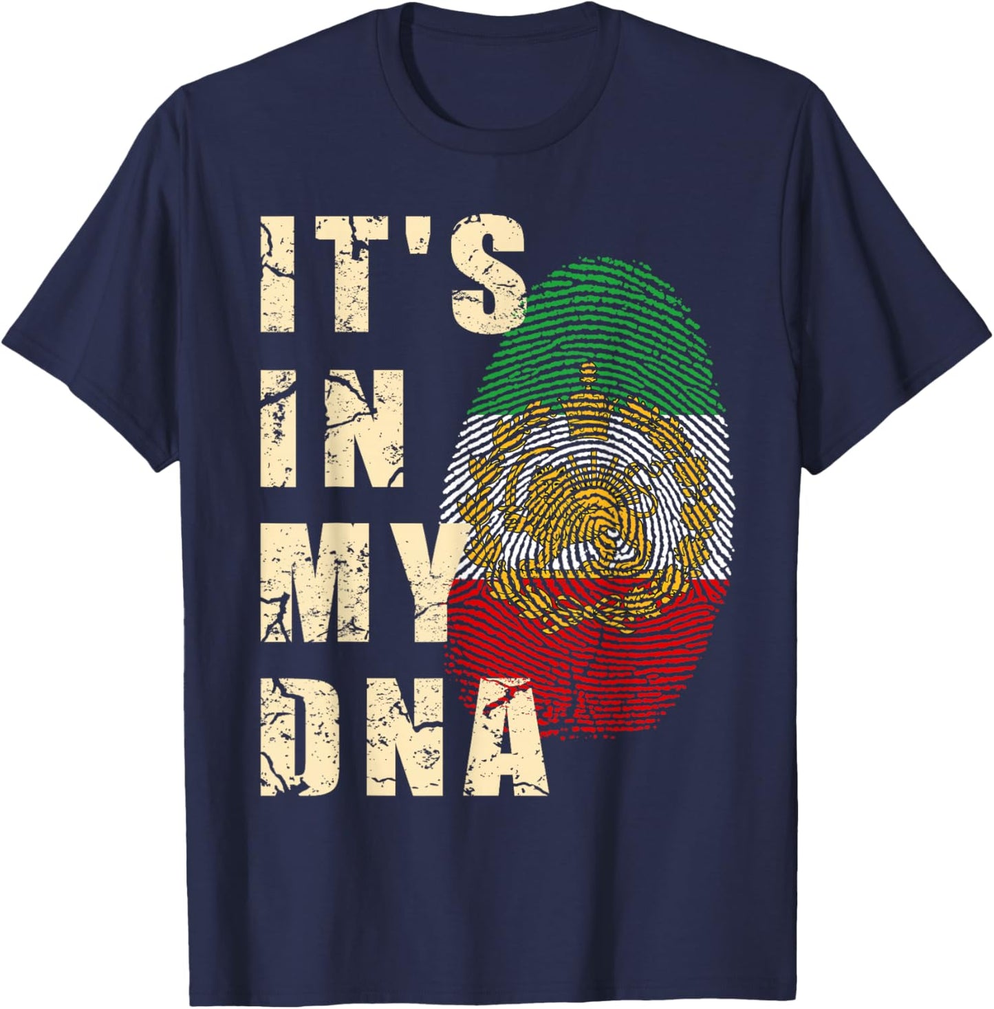 Iran Lion Sun Flag,Iran,Persian,Shir o Khorshid T-Shirt - T-Shirt | Navy