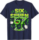 I was 6 Now I'm Six 7 Seven Years Brainrot Birthday T-Shirt - T-Shirt | Navy