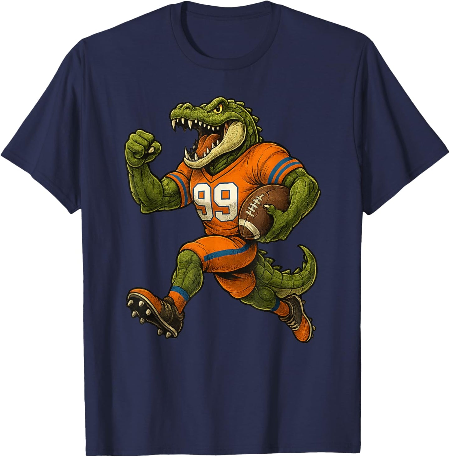Fierce Gator Animal Graphic Women and Kids T-Shirt - T-Shirt | Navy