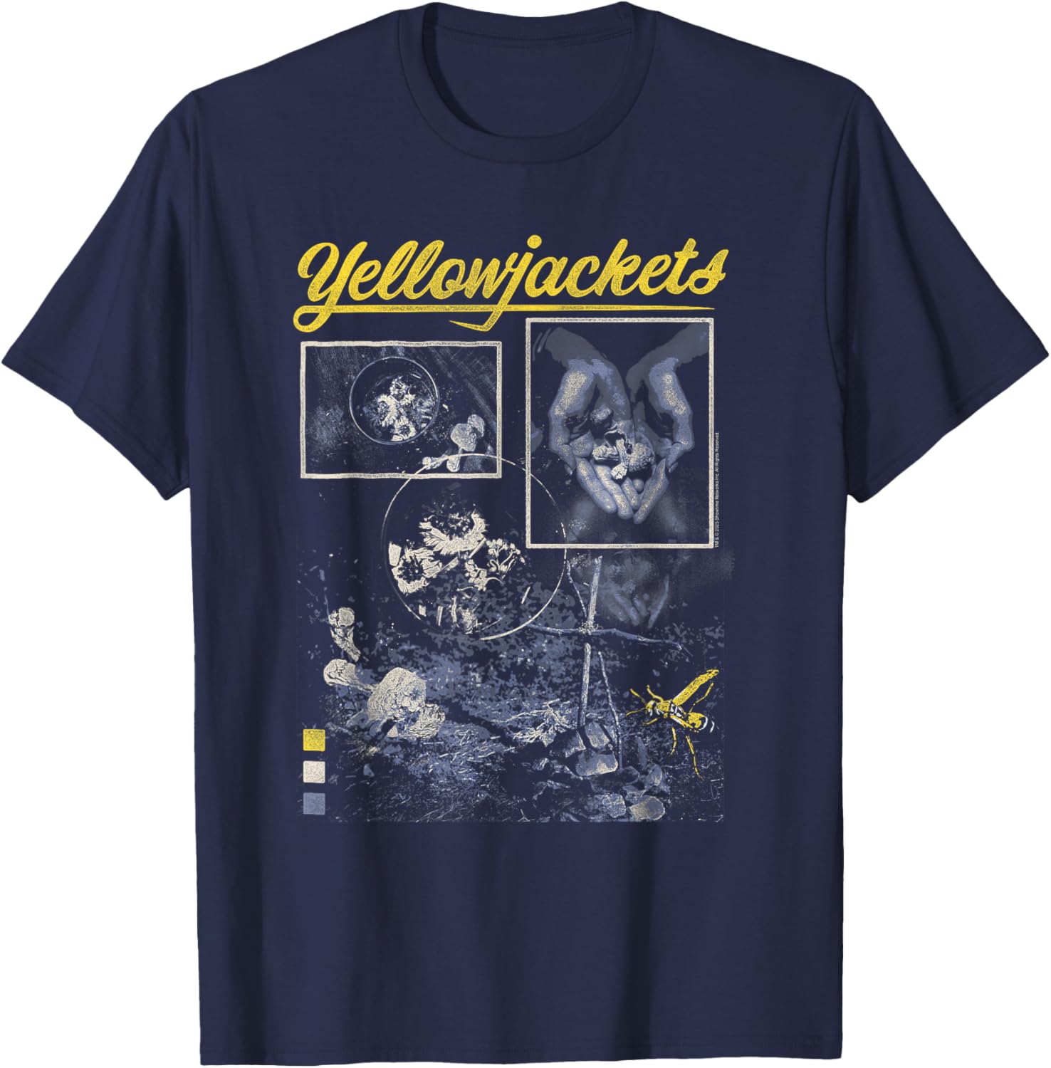 Yellowjackets Wilderness Foraged Mushroom Tea TV Show T-Shirt - T-Shirt | Navy