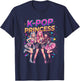 K-Pop Princess Girl Group Fan Music Lover Design T-Shirt - T-Shirt | Navy