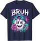 Bruh 67 Baseball Drip Boys Kids Six Seven Meme 6-7 Dripping T-Shirt - T-Shirt | Navy