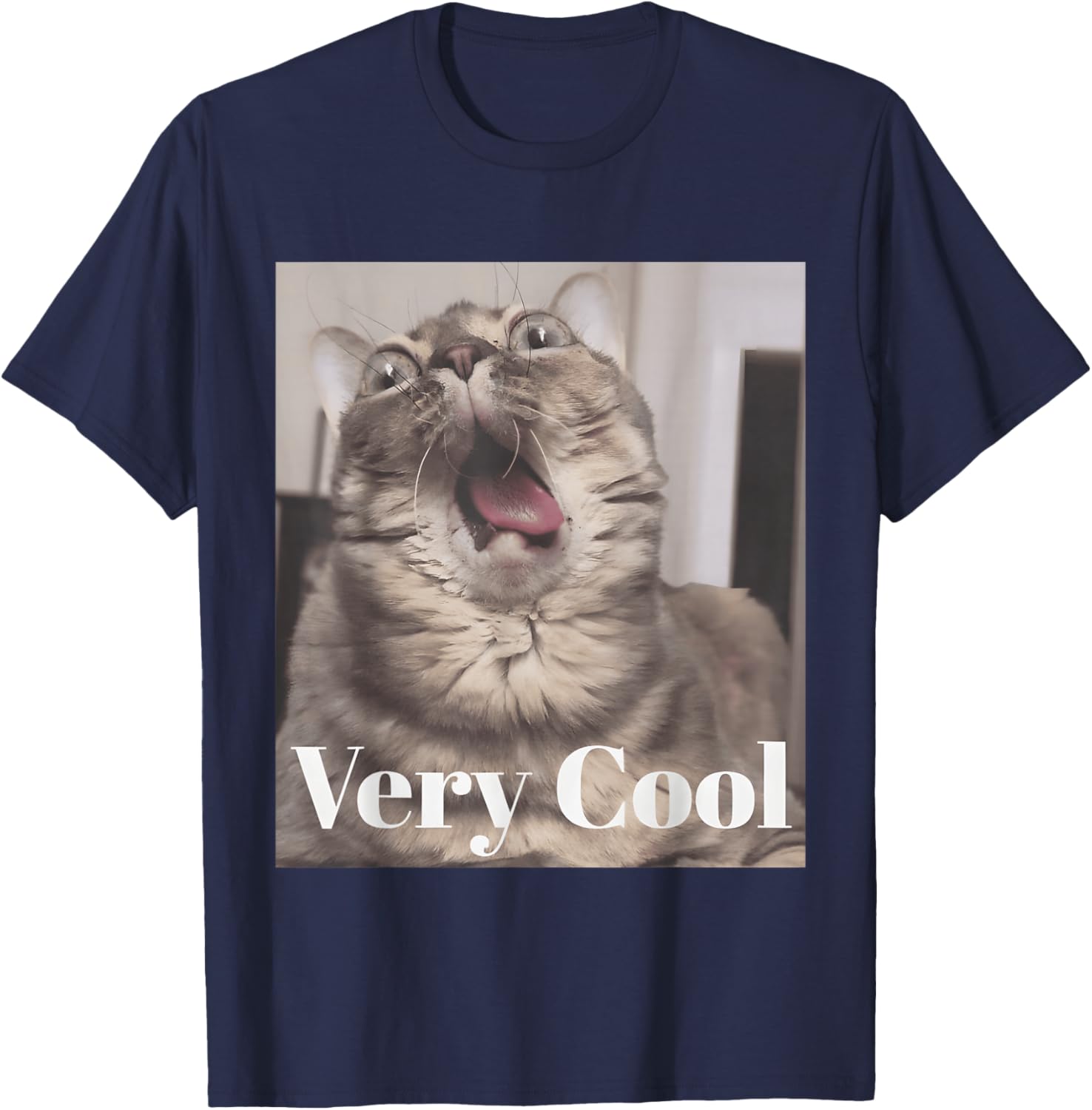 Gumbus Very Cool Funny Cat Meme Animal Lovers Gumbus Cat T-Shirt - T-Shirt | Navy