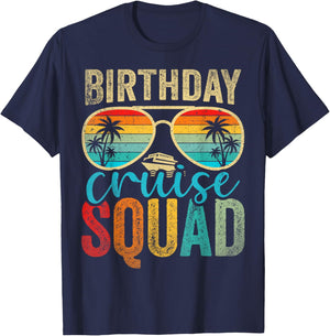 Family Birthday Cruising Sunglasses It's My Birthday Squad T-Shirt - T-Shirt | Navy