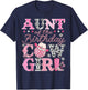 Aunt of The Birthday Cowgirl Rodeo Western Bday Party T-Shirt - T-Shirt | Navy