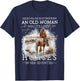Never Underestimate an Old Woman Who Still Rides Horses T-Shirt - T-Shirt | Navy