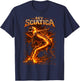 My Sciatica Funny Skeleton Flames Back Sciatic Nerve Pain T-Shirt - T-Shirt | Navy