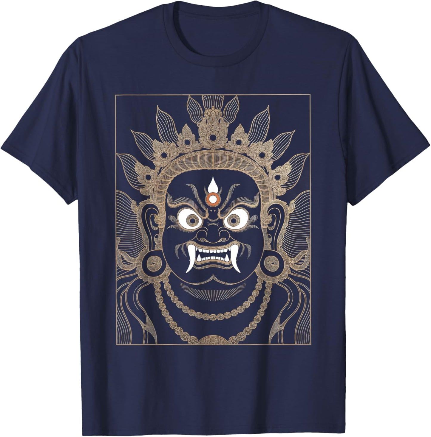 Buddhism Mahakala T-Shirt - T-Shirt | Navy