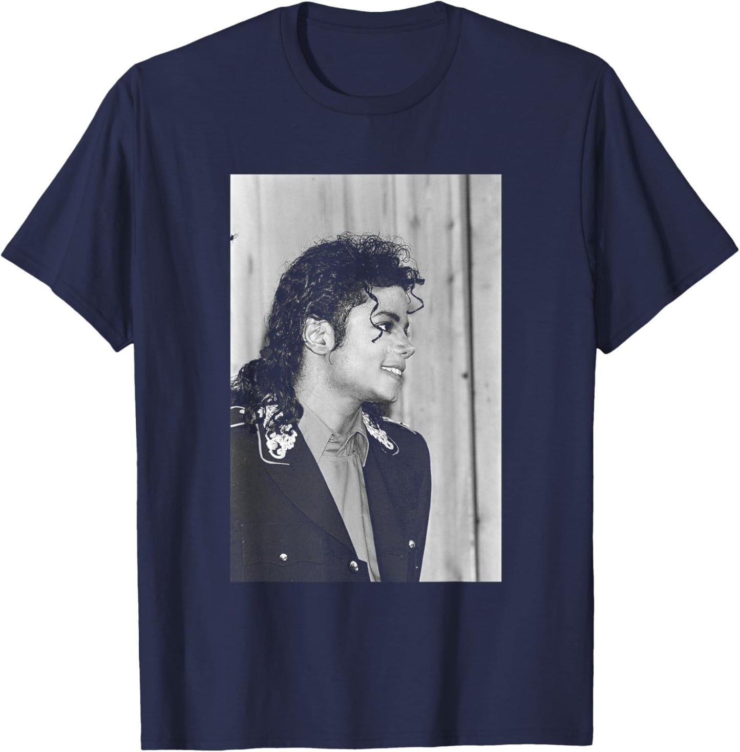 King of Pop Michael Jackson in London 1988 T-Shirt - T-Shirt | Navy