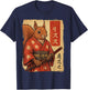 Squirrel Samurai Japanese Katana T-Shirt - T-Shirt | Navy
