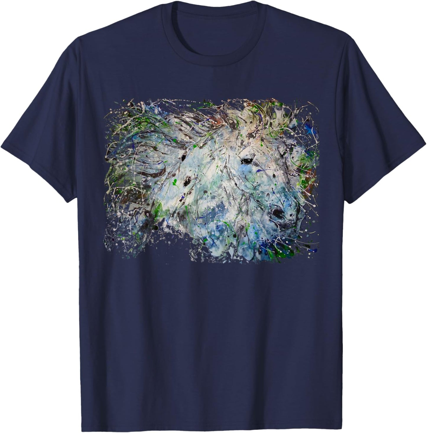 Sur Splash Horse T-Shirt - T-Shirt | Navy