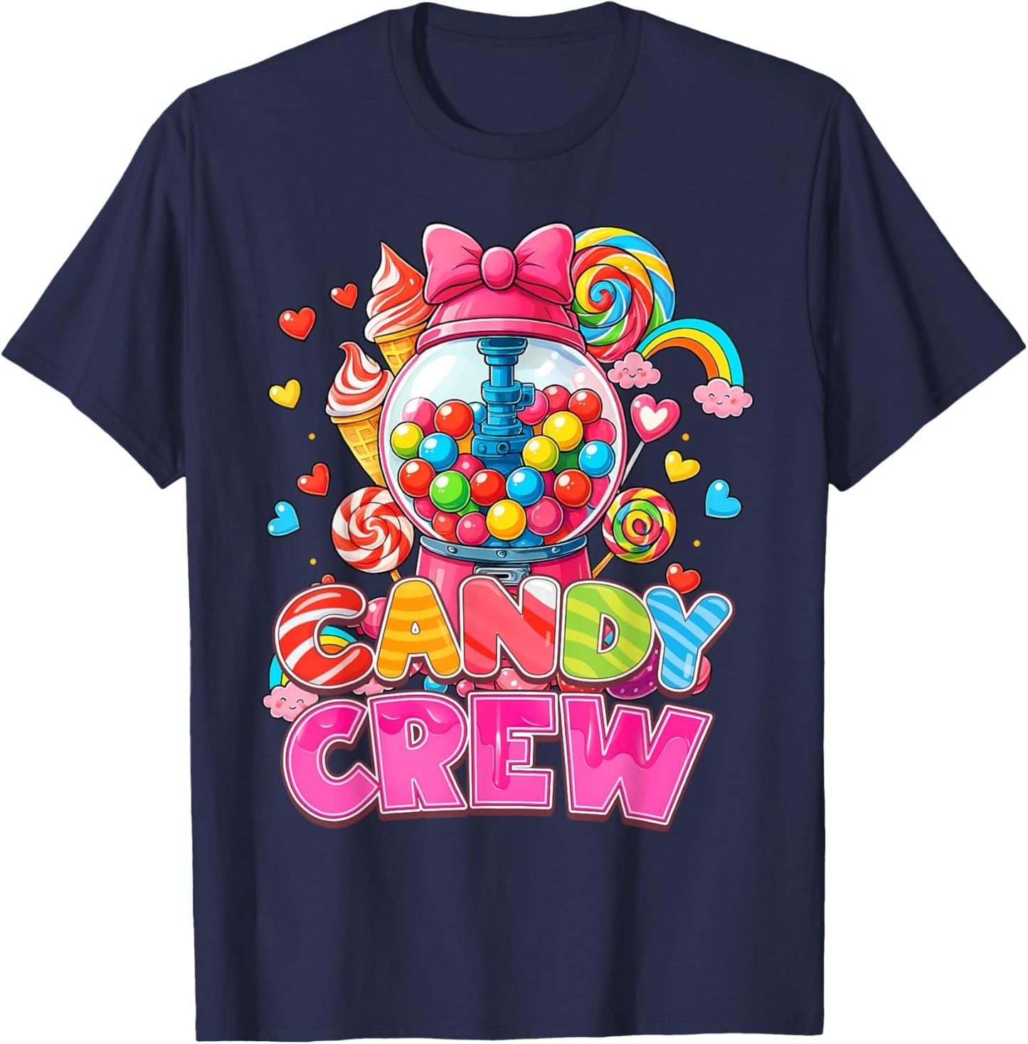 Candy Crew Candy Costume Women Candy Land Kids Sweetie T-Shirt - T-Shirt | Navy