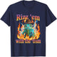 Rizz Em with The Tism Cowboy Chameleon Y2K Bootleg T-Shirt - T-Shirt | Navy