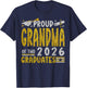 Proud Grandma of Two 2026 Graduates Funny Class of 26 Senior T-Shirt - T-Shirt | Navy