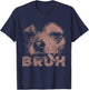 Funny Bruh Dog Smoking Chihuahua Smoking Wearing Sunglasses T-Shirt - T-Shirt | Navy