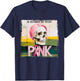 Skull Breast Cancer Awareness Month in October We Wear Pink T-Shirt - T-Shirt | Navy