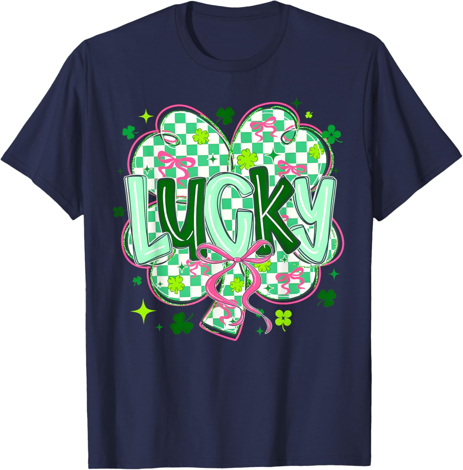St Pattys Day Lucky Shamrock St. Patrick's Day Men Women T-Shirt - T-Shirt | Navy