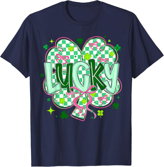 St Pattys Day Lucky Shamrock St. Patrick's Day Men Women T-Shirt - T-Shirt | Navy