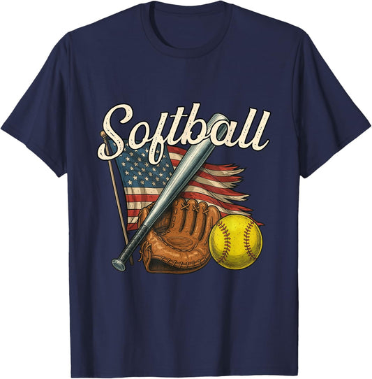 Softball - Softball Lover Softball Player Softballer T-Shirt - T-Shirt | Navy