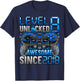 Level 8 Unlocked 8 Year Old Gifts for Boys 8th Birthday Boy T-Shirt - T-Shirt | Navy
