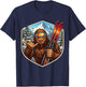 Sasquatch Skiing Big-Foot Shaka Ski Lover Skier Mountain Fun T-Shirt - T-Shirt | Navy