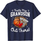 That's My Grandson Out There Basketball Game Day T-Shirt - T-Shirt | Navy