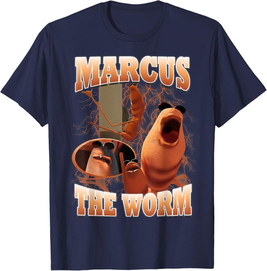 Marcus The Worm Bootleg Women Meme Fan T-Shirt - T-Shirt | Navy