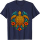 Tribal Hawaiian Sea Turtle – Tropical Polynesian Honu Art T-Shirt - T-Shirt | Navy