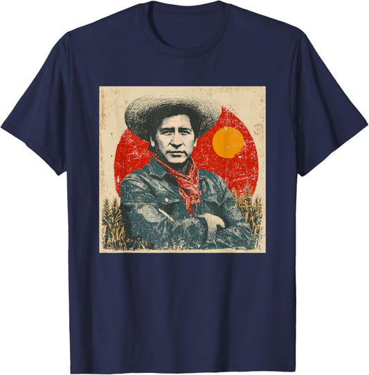 Cesar Chavez Hispanic Heritage Month Mexican Pride Latino T-Shirt - T-Shirt | Navy