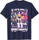 11th Birthday 11 Year Old Girl Korean Pop Kpop Bday Party T-Shirt - T-Shirt | Navy