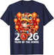 2026 Year of The Horse Chinese New Year Zodiac T-Shirt - T-Shirt | Navy