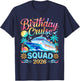 Birthday Cruise Squad 2026 T-Shirt - T-Shirt | Navy