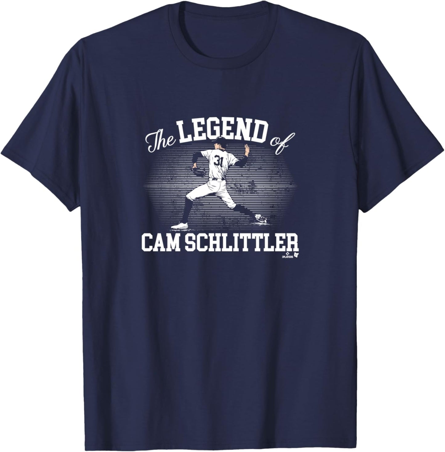 The Legend of Cam Schlittler - New York Baseball T-Shirt - T-Shirt | Navy