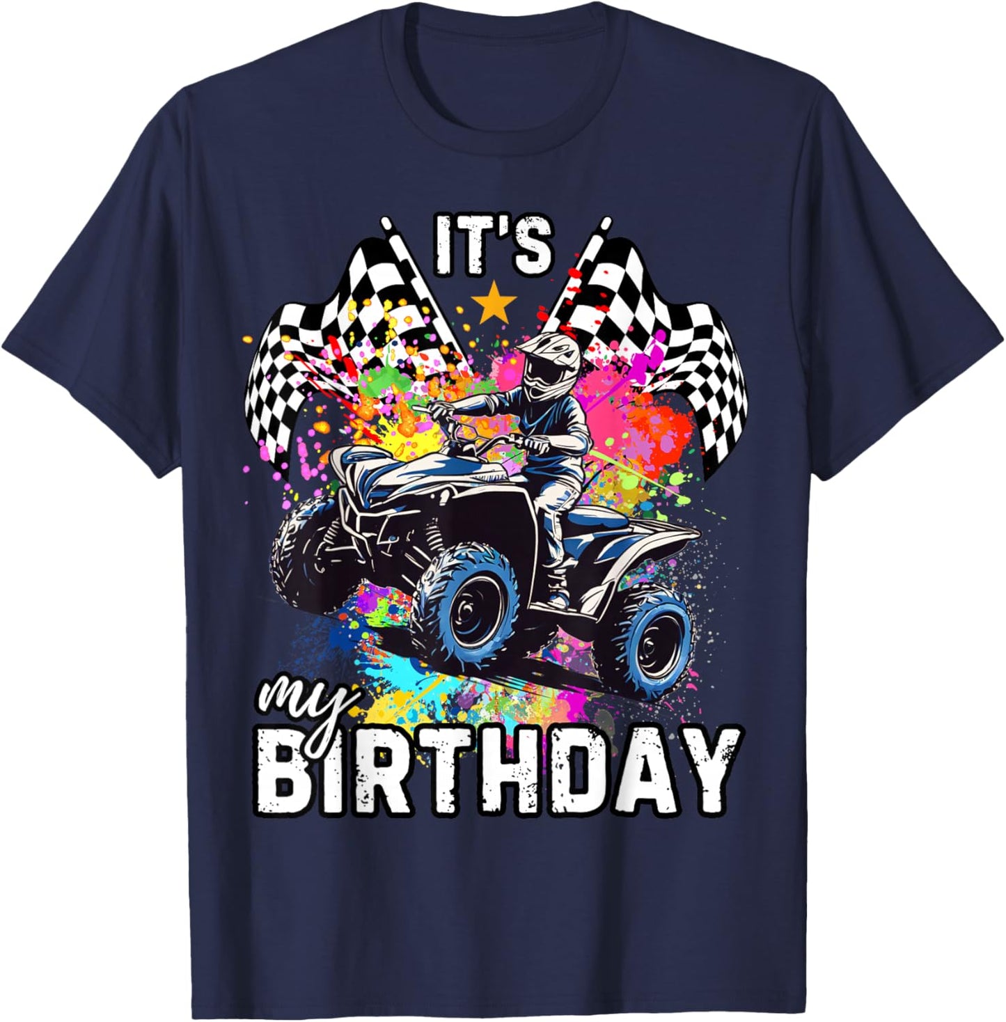 It's My ATV Birthday T-Shirt - T-Shirt | Navy