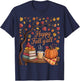 Happy Fall Y'all Floral Pumpkin Autumn Coffee Women T-Shirt - T-Shirt | Navy