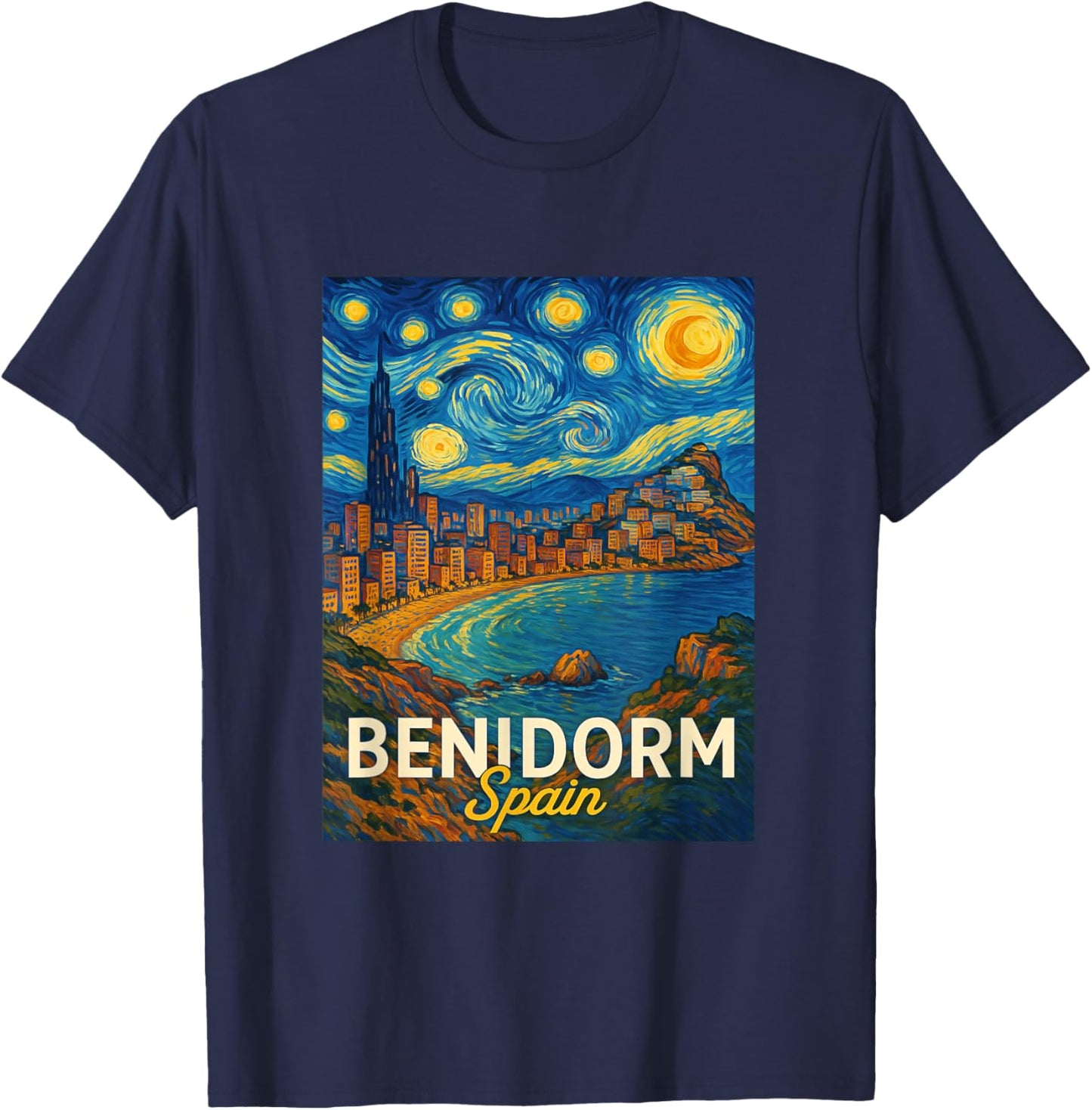 Benidorm Spain T-Shirt - T-Shirt | Navy