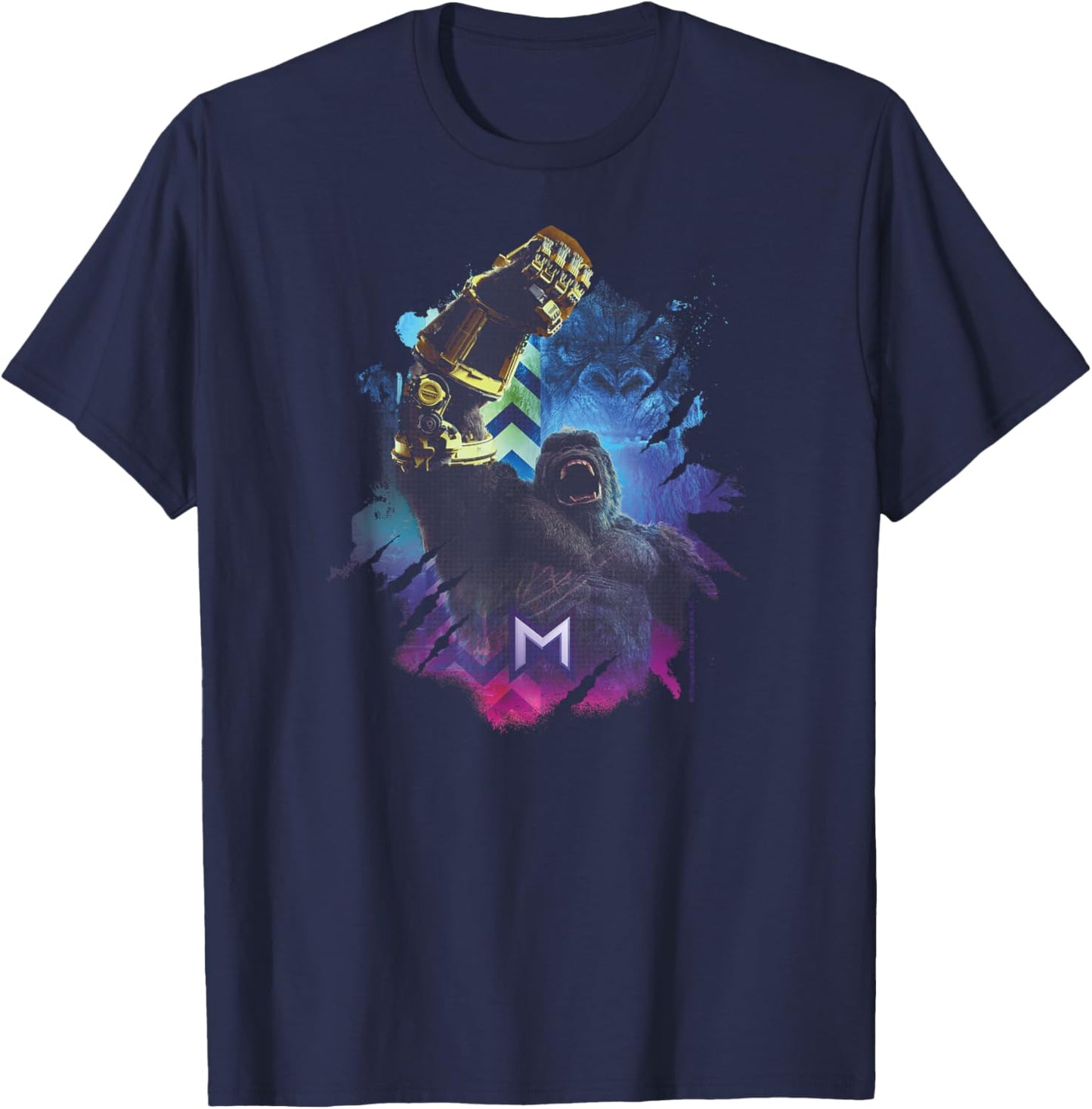 Godzilla X Kong Roaring Kong Officially Licensed T-Shirt - T-Shirt | Navy