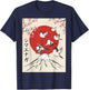 Shima Enaga Snow Fairy Japanese Sakura Mount Fuji Bird T-Shirt - T-Shirt | Navy