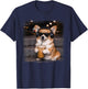Corgi Drinking Iced Coffee Lover Humor Funny Meme T-Shirt - T-Shirt | Navy