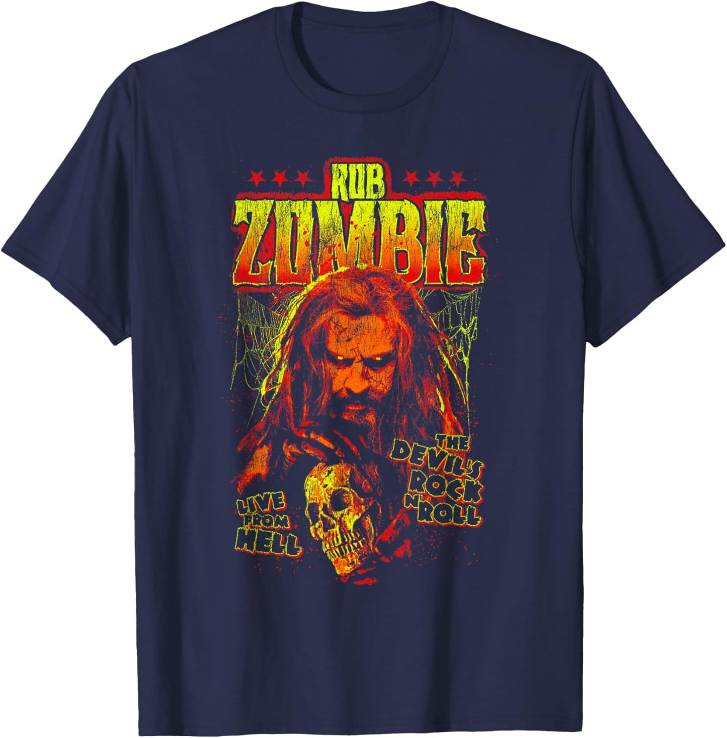 Rob Zombie Lemon Pop Live from Hell T-Shirt - T-Shirt | Navy