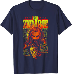 Rob Zombie Lemon Pop Live from Hell T-Shirt - T-Shirt | Navy