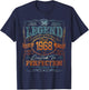 Vintage 1968 Limited Edition Shirt 58 Year Old 58th Birthday T-Shirt - T-Shirt | Navy