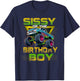 Sissy of The Birthday Boy Monster Truck Birthday Family T-Shirt - T-Shirt | Navy