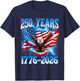 Flag Vintage 250 Years American 1776 2026 250th USA Birthday T-Shirt - T-Shirt | Navy