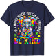 Autism Elephant in A World Where You Can Be Anything Be Kind T-Shirt - T-Shirt | Navy