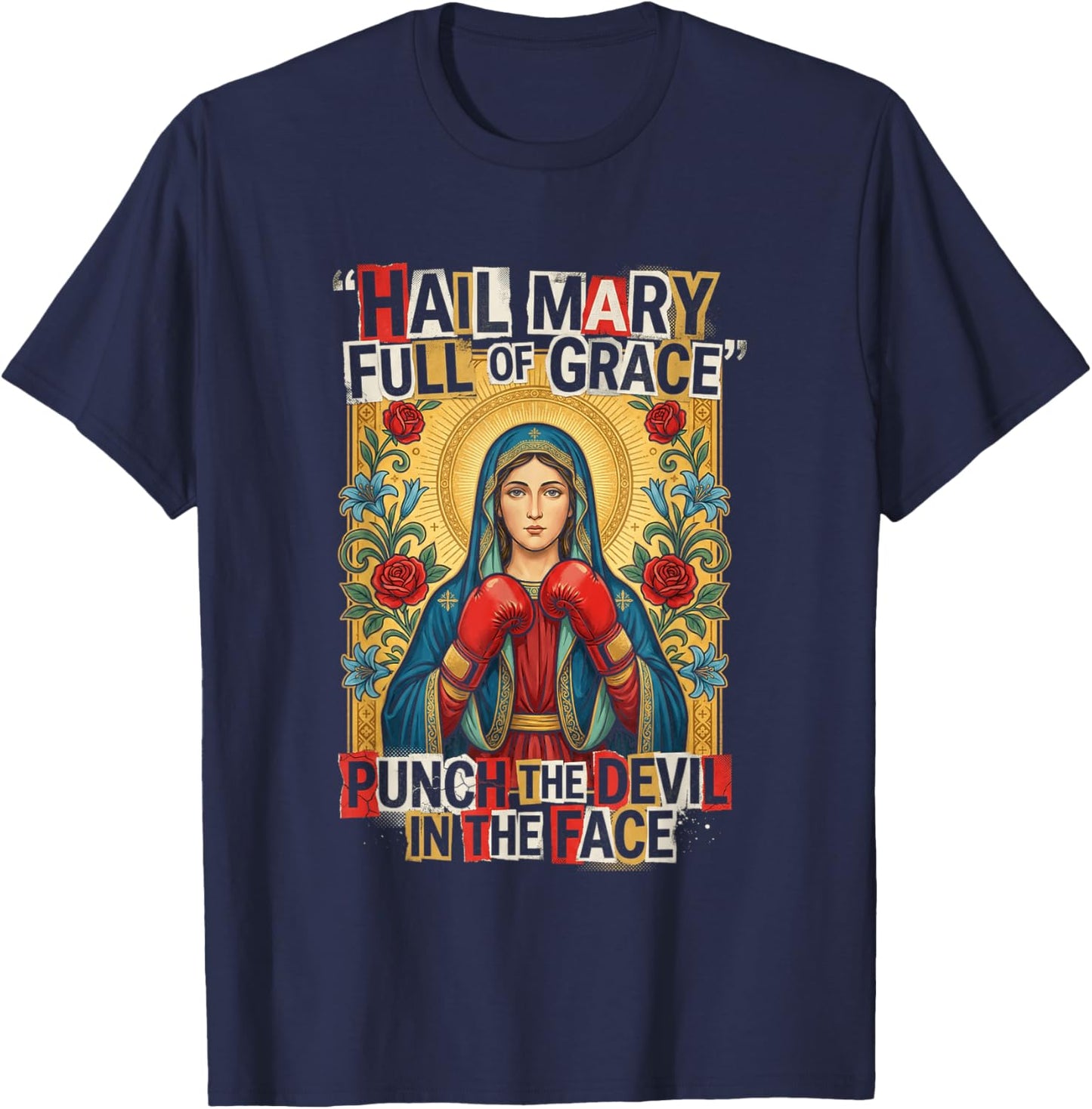in The Face Christian Humor T-Shirt - T-Shirt | Navy