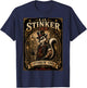 Lil Stinker Ink Vintage Tattoo Skunk Design 1870s Style T-Shirt - T-Shirt | Navy