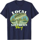 Local Southern Boy Fishing Retro Southern Outdoors T-Shirt - T-Shirt | Navy
